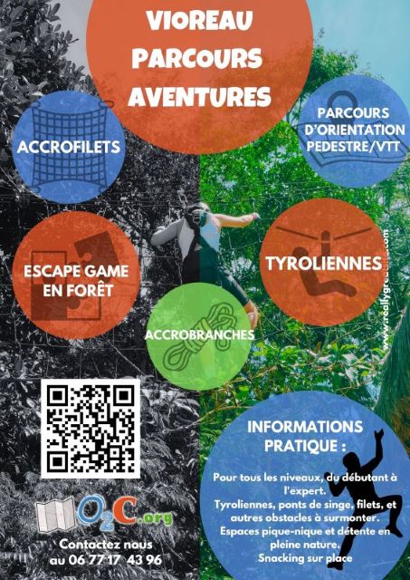 affiche accrobranche parcours aventure